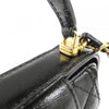 Secondhand Chanel Coco Handle Black Leather Bag