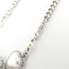 Secondhand Chanel Coco Mark White Metal Jewelry