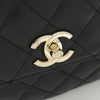 Secondhand Chanel Coco Handle Black Leather Bag