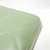 Secondhand Chanel Porte monnaie Green Leather Accessories