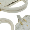 Secondhand Prada Gaufre White Leather Bag