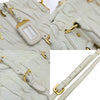 Secondhand Prada Gaufre White Leather Bag