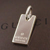 Secondhand Gucci Logo Plate Silver Jewelry