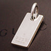 Secondhand Gucci Logo Plate Silver Jewelry
