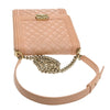 Secondhand Chanel Boy Pink Leather Bag