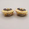 Secondhand Chanel Coco Mark Black Gold Plated Jewelry