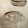 Secondhand Chanel Coco Mark Black Gold Plated Jewelry