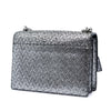 Secondhand Saint Laurent Medium Metallic Woven Leather Monogram Sunset Crossbody
