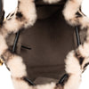 Fendi Mini Zucca Shearling Mon Tresor Bucket Bag Secondhand