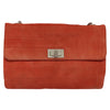 Secondhand Chanel Chocolate bar Red Suede Bag