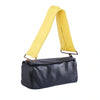 Secondhand Prada Spring/Summer 2001 Black and Yellow Leather Shoulder Bag - '00s