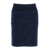 Secondhand Blumarine Navy Velvet Skirt Suit With Fur Cuffs