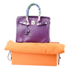 Secondhand Hermès Violet Ostrich Birkin 30 - '10s