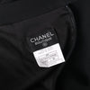 second hand Chanel Spring 1997 Black Wool CC Button Skirt Suit- '90s