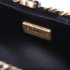 Secondhand Chanel Black Velvet Gold Embroidered Clutch – '10s