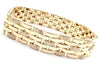 Secondhand Cartier Maillon Panthere Diamond Five-Row Link Gold Bracelet - '20s