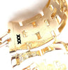 Cartier Maillon Panthere Diamond 5 Row Hoop Yellow Gold Earrings Secondhand