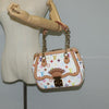 Secondhand Louis Vuitton Gracie White Canvas Bag