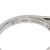 Secondhand Cartier Solitaire Silver Platinum Jewelry