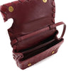 Secondhand Bottega Veneta Intrecciato Burgundy Leather Bag