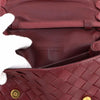Secondhand Bottega Veneta Intrecciato Burgundy Leather Bag