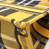 Secondhand Dior Book Tote Yellow Canvas Bag
