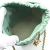 Secondhand Chanel Drawstring Green Leather Bag
