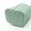 Secondhand Chanel Drawstring Green Leather Bag