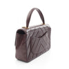 Secondhand Chanel Coco Handle Burgundy Leather Bag