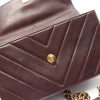 Secondhand Chanel Coco Handle Burgundy Leather Bag