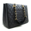Secondhand Chanel Grand Shopping Black Leather Bag