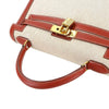 Secondhand Hermès Kelly 32 Beige Canvas Bag