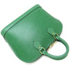Secondhand Louis Vuitton Alma Green Leather Bag