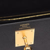 Secondhand Hermès Kelly 28 Black Leather Bag