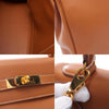 Secondhand Hermès Kelly 32 Brown Leather Bag
