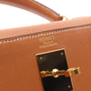 Secondhand Hermès Kelly 32 Brown Leather Bag