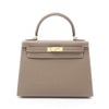 Secondhand Hermès Kelly 28 Beige Leather Bag