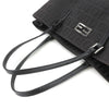 Secondhand Fendi Zucchino Black Canvas, Leather Bag