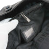 Secondhand Fendi Zucchino Black Canvas, Leather Bag