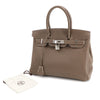Secondhand Hermès Birkin 30 Grey Leather Bag