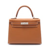 Secondhand Hermès Kelly 28 Brown Leather Bag