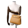 Secondhand Hermès Kelly 28 Camel Leather Bag