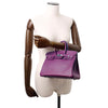 Secondhand Hermès Birkin 25 Purple Leather Bag