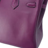 Secondhand Hermès Birkin 25 Purple Leather Bag