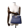 Secondhand Hermès Kelly 28 Blue Leather Bag
