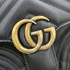 Secondhand Gucci Marmont Black Leather Bag