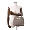 Secondhand Hermès Kelly 28 Grey Leather Bag