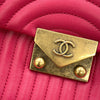 Secondhand Chanel Single flap Pink Leather Bag