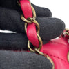 Secondhand Chanel Single flap Pink Leather Bag