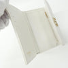 Secondhand Chanel Coco Mark White Leather Accessories
